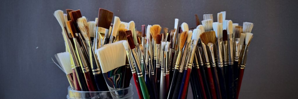 Students in a weekly group art class at Raminfard School of Arts in Agoura Hills